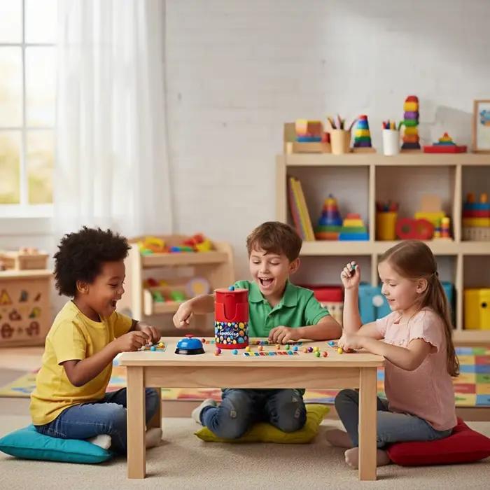 Jeu de société Bingo pour enfants et adultes, ligne de couleurs assorties, formation à saisir les perles rapides, jouets éducatifs, jeu de stratégie familiale pour enfants et adultes