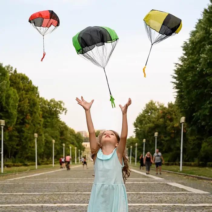 Parachute jouet anti-emmêlement pour l'extérieur