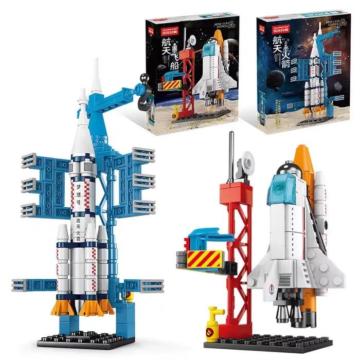 Puzzle Fusée Spatiale 107 Pièces Construction Blocs Bricolage Enfant Garçon Fille Occasions Spéciales