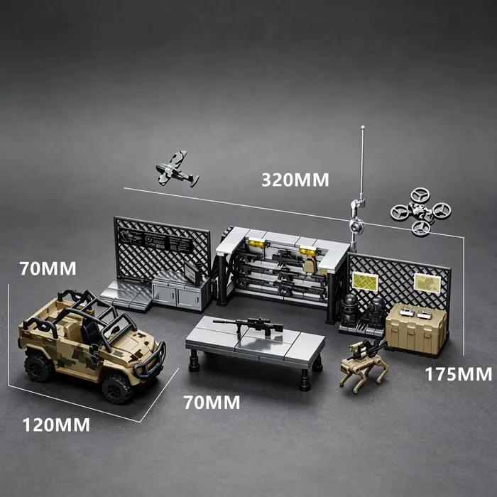 Collection de Blocs de Construction de la Série Militaire : Armes et Équipements de l'Armée