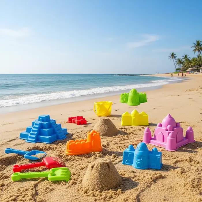 6 Pièces/Ensemble – Nouveaux Jouets Créatifs de Construction en Sable et Argile : Château