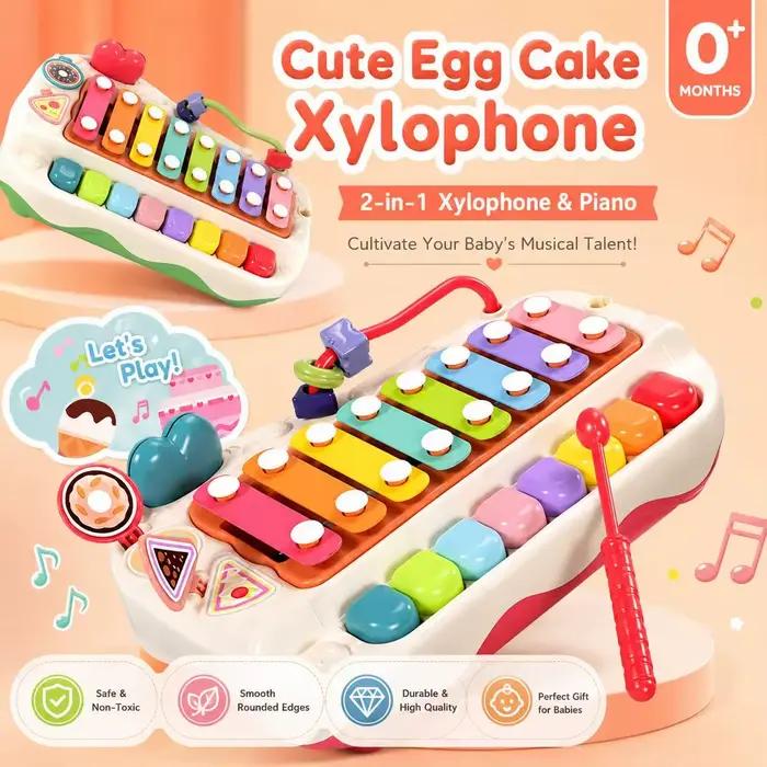 Xylophone en forme de gâteau pour enfants