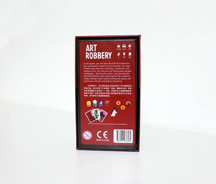 Art Robbery | Jeu de cartes | 2-5 joueurs | 20 minutes de jeu - Expérience du temps la Thrill of the Art World Heist