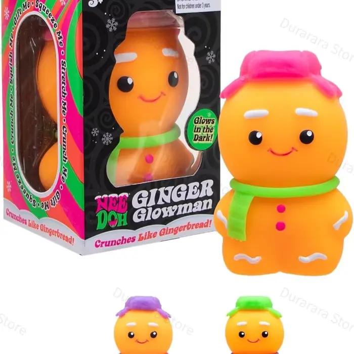 Nouveau jouet anti-stress Schylling NeeDoh Bonhomme en pain d'épices 2026 – Jouets sensoriels pour enfants et adultes