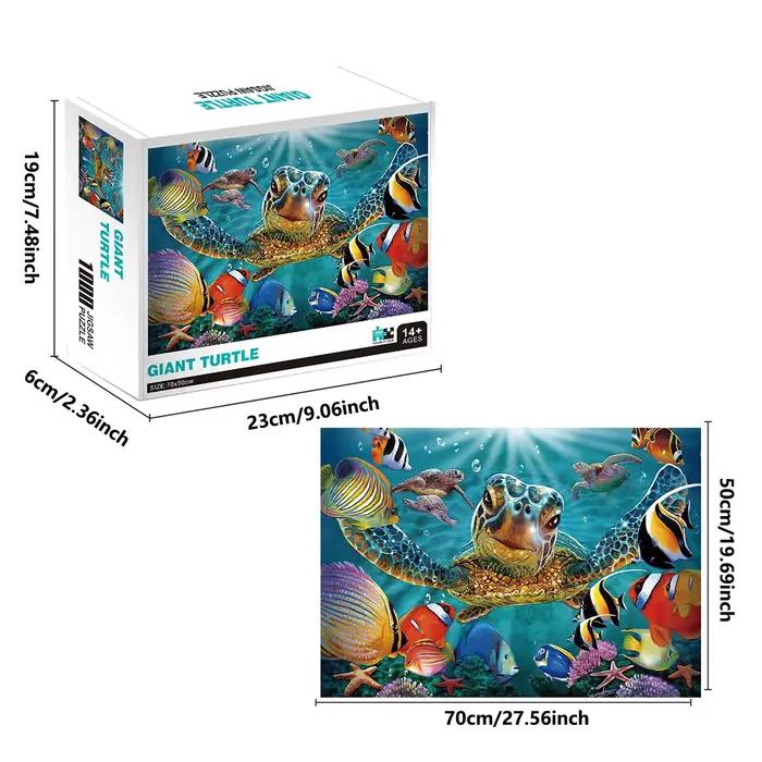 1000 pièces océan géant tortue Puzzle décor à la maison adultes jeux