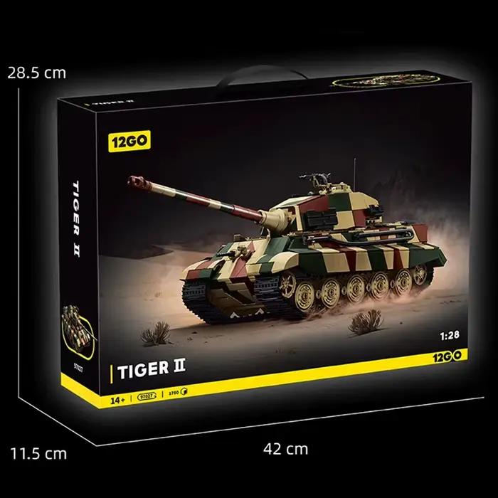 Ensemble de blocs de construction créatifs Tiger King Tank