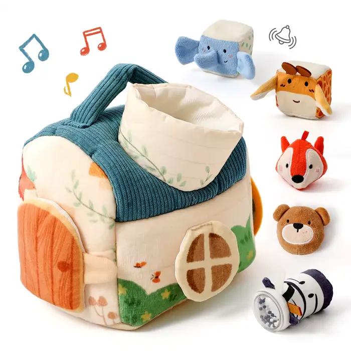 Jouet Montessori en peluche pour bébé