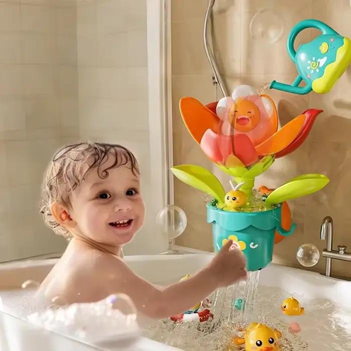 Jouets de bain à fleurs pour bébé