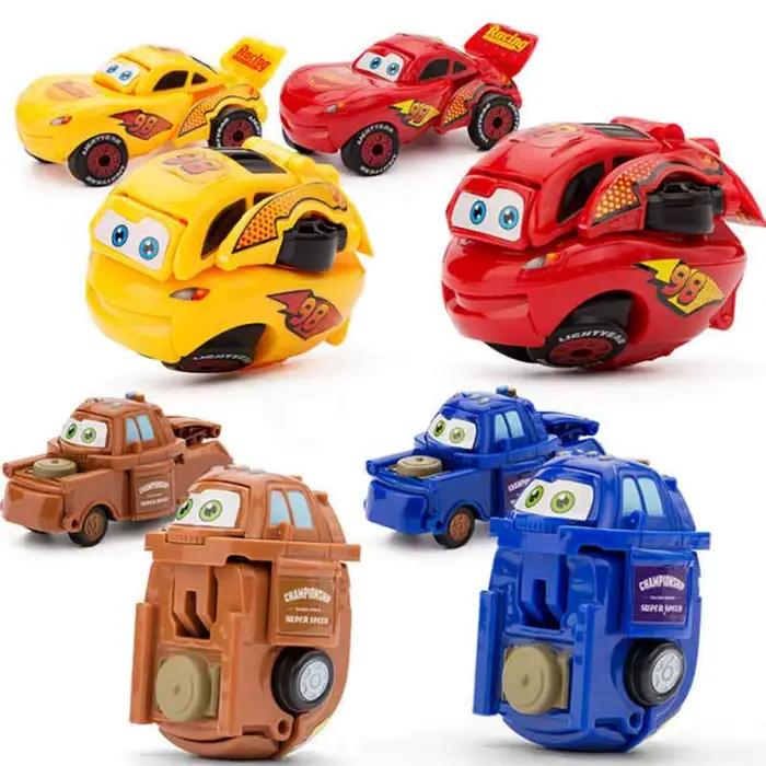Voitures transformables Disney Toy Story Lightning McQueen Q-Style Egg Racing Models Friends