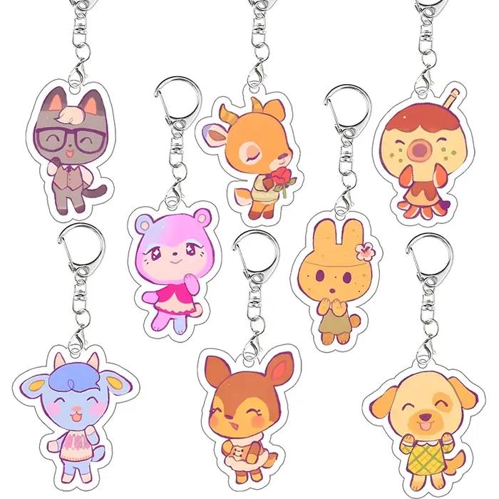 Porte-clés en acrylique Animal Crossing, personnages de dessins animés Raymond Diana Pietro, pendentif de jeu, porte-clés Molly Kidd, cadeau de festival