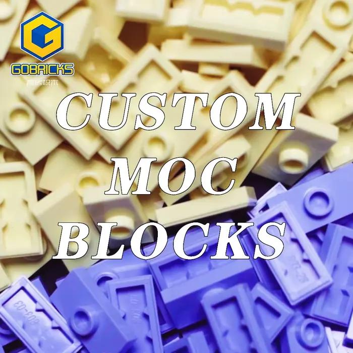 Blocs de construction personnalisables GOBRICKS en plastique ABS pour adultes et enfants, jouets éducatifs créatifs, compatibles avec LEGO, cadeaux pour occasions spéciales