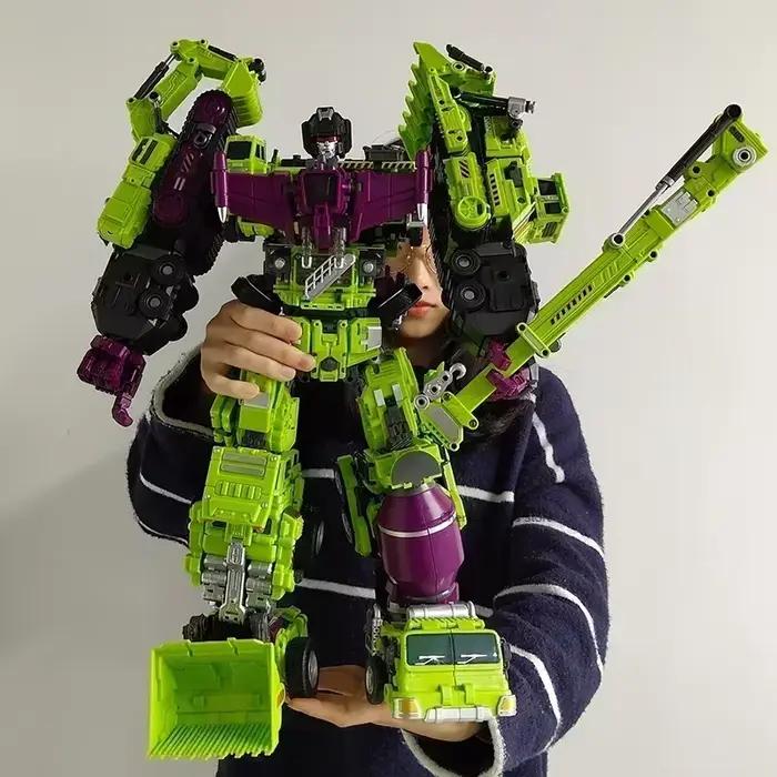 6IN1 NBK 42CM dévastateur jouet Transformation KO Robot voiture combinaison figurine pelle mélangeur modèle enfant cadeau de noël