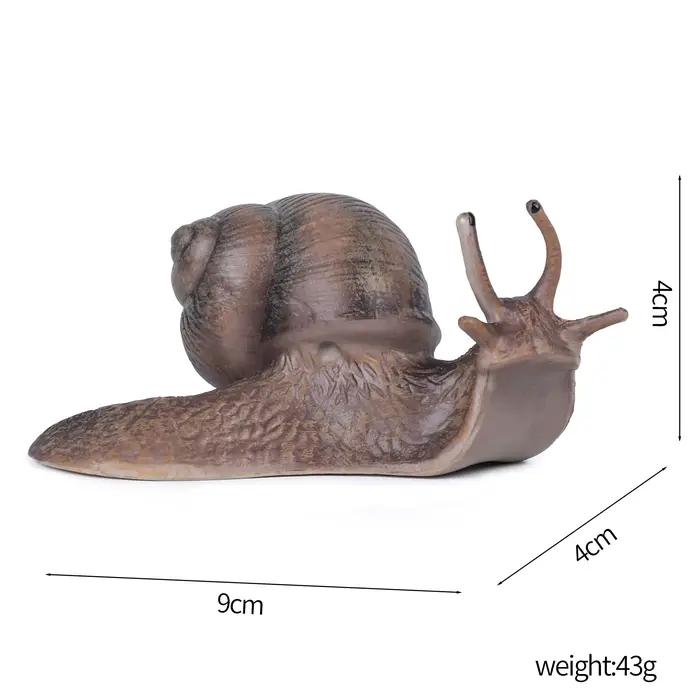Jouet réaliste de figurine d'escargot-modèle animal à collectionner