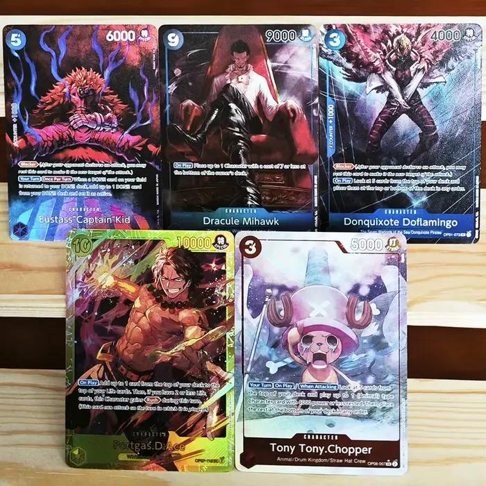 Cartes de collection d'anime ONE PIECE OPCG rares et exclusives en édition limitée Ace/Tony Chopper/Dracule Mihawk/Eustass Captain Kid/Doflamingo