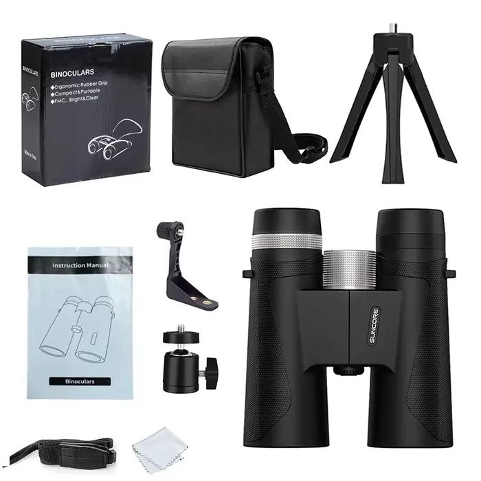 Jumelles pour adultes 12 × 42 avec haute puissance pour l'observation des oiseaux