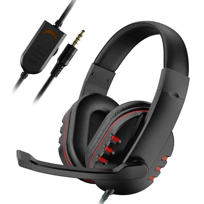 Écouteurs de jeu filaires 3.5mm, casque d'écoute, suppression du bruit, avec Microphone, contrôle du Volume, pour PS4 Play Station 4 PC