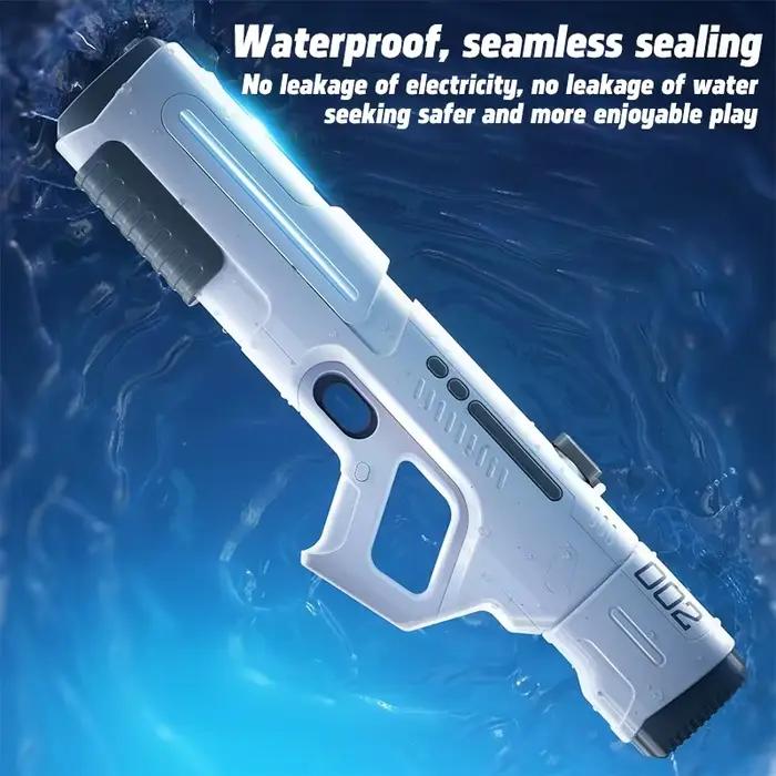 Pistolet à eau électrique à impulsion, jouet avec pulvérisation de feu, entièrement automatique, pour adultes, plage, piscine, bataille, tir, jouet de pulvérisation d'eau, nouvelle collection 2025