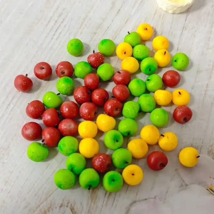 5/10 Pièces Mini Accessoires de Poupée en Forme de Petite Pomme Jouets Miniatures pour Maison