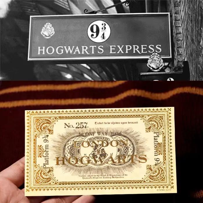 Billets authentiques Harry Potter Hogwarts Express Plateforme 9 3/4 N°257