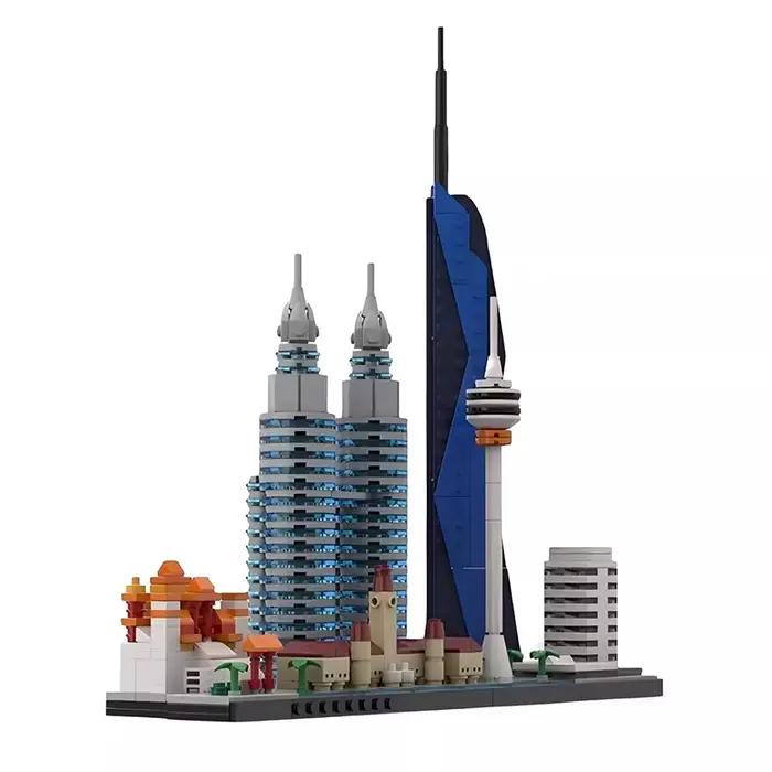 Bricklink City Skyline ensembles Kuala Lumpur Macao Washington Amsterdam Kyoto Seattle séoul Rome Street View blocs de construction jouets