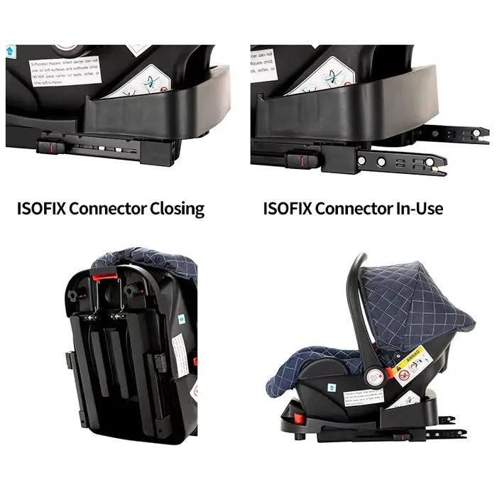 Landau de luxe 3 en 1, poussette pour bébé de paysage haut avec siège réversible