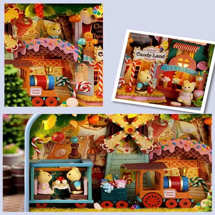 Maisons de course en bois bricolage pour filles
