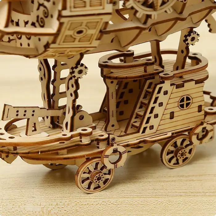 Modèle d'échelle de Puzzle en bois de voiture 3D dirigeable