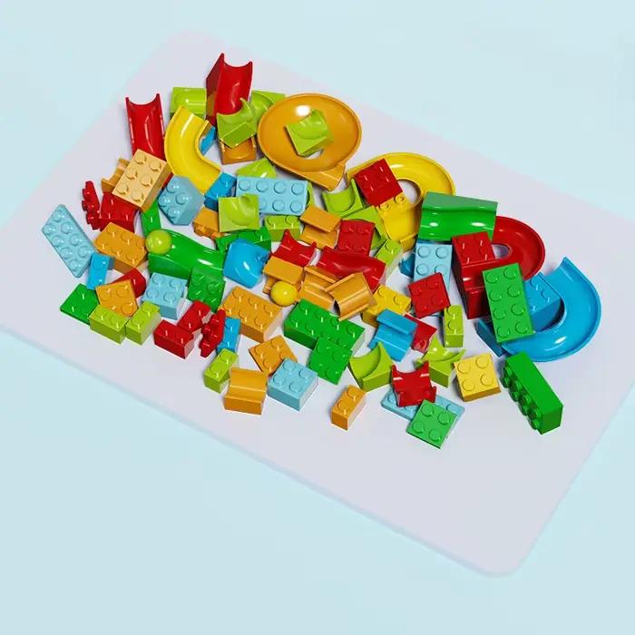Blocs de Construction de course en marbre, 1000 pièces, ensemble en vrac, jouet éducatif STEM pour enfants, Kit de Construction de piste de course créatif pour l'apprentissage