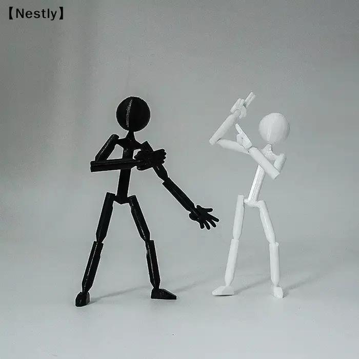 Figurine articulée multi-joints imprimée en 3D