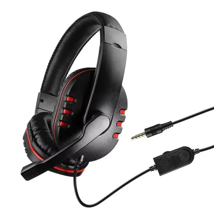 Casque filaire de jeu avec microphone, écouteurs de musique pour PS4, Play Station 4, jeux, PC, demandes d'ordinateur, 3.5mm