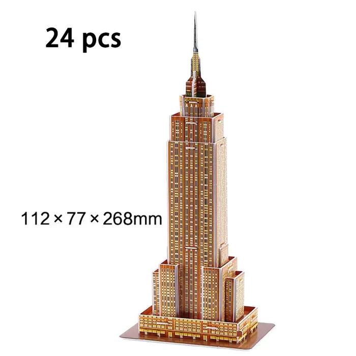 Puzzle 3D architecture Notre-Dame de Paris construction jeu éducatif enfant occasion spéciale cadeau historique français architecture trois dimensions construction simple papier haute qualité