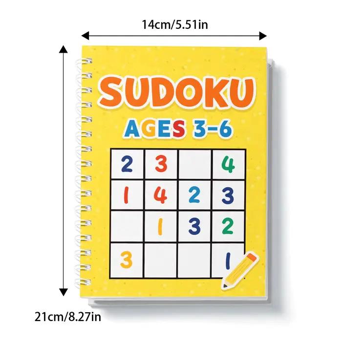 Livre de puzzle Sudoku pour enfants intelligents |   Jeux de logique amusants pour stimuler la concentration, la réflexion et la résolution de problèmes