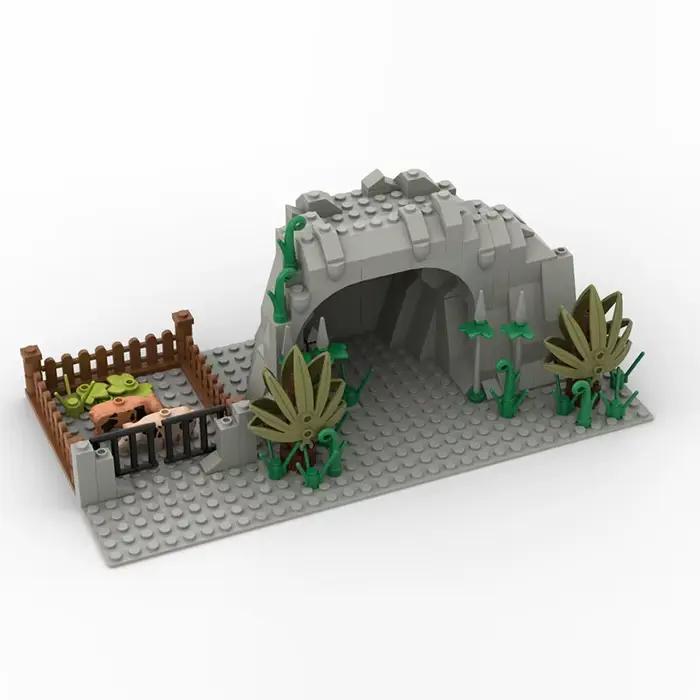 Kit de blocs de construction créatifs : modèle de paysage avec montagne