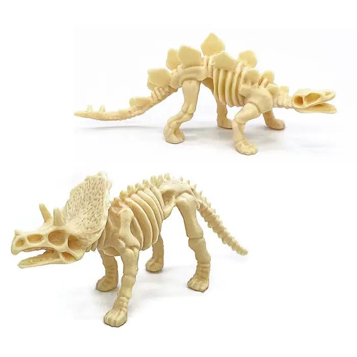 12 pièces/ensemble dinosaures jurassiques squelette modèle archéologie tyrannosaure ptérosaure décoration de maison joue