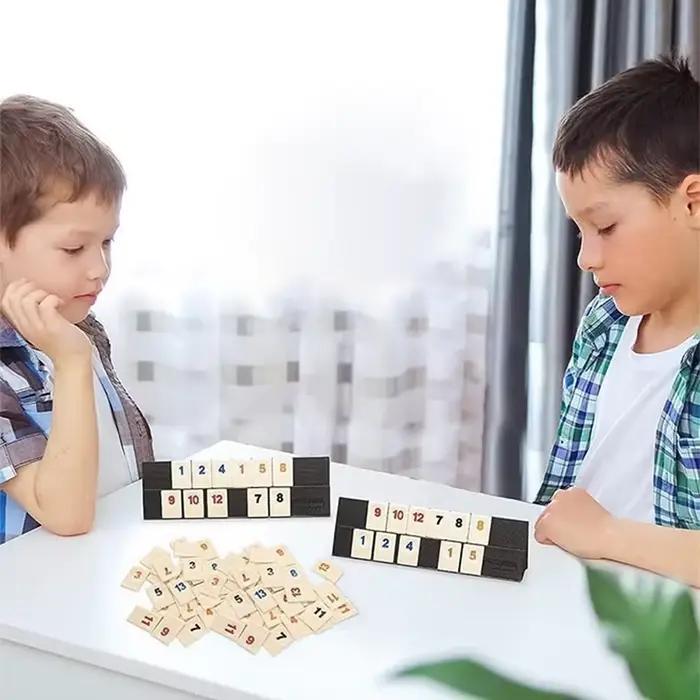 Jeu de Cube rhummy avec 4 supports