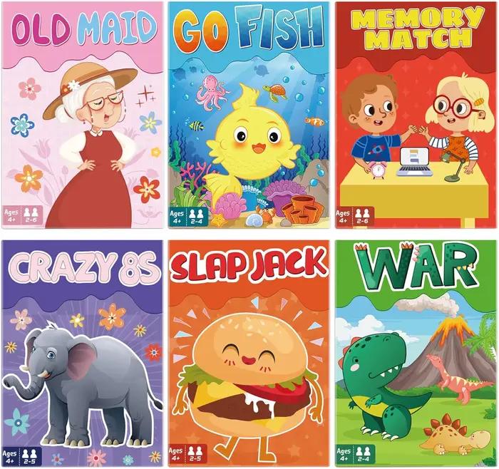 Jeux de cartes pour enfants de 4 à 8 ans
