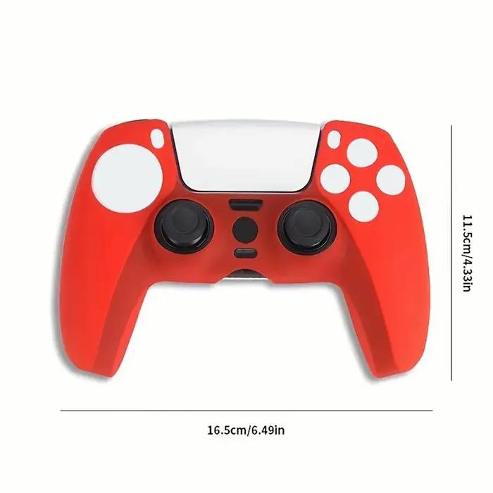 Manchon de protection antidérapant en silicone pour contrôleur PS5, manchon de poignée anti-poussière, adapté à PS5 Playstation