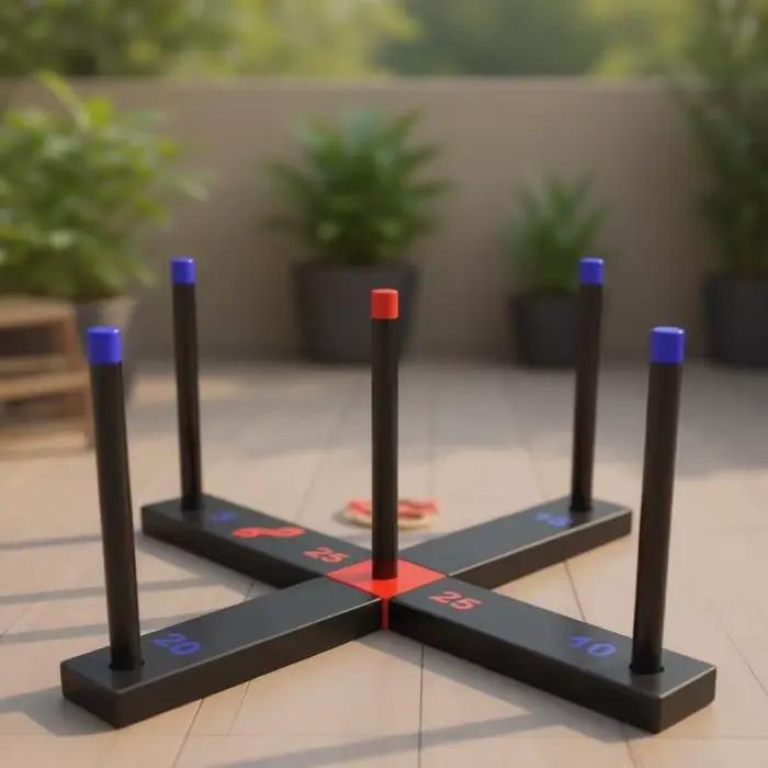 Ensemble d'activités lancer rond passionnant avec 15 variantes jeu pour le divertissement groupe en plein air
