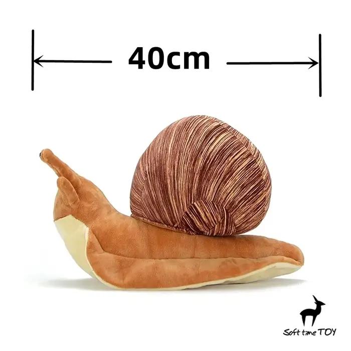 Jouet en peluche d'escargot-animal en peluche d'escargot réaliste