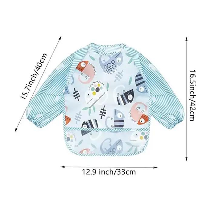 Bavoirs imperméables en EVA à manches longues pour bébés