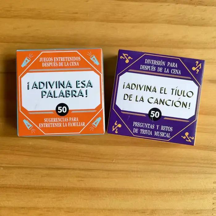 Mini jeu de cartes 'I Adivina Esta Palabra' - Jeu de société espagnol populaire avec 50