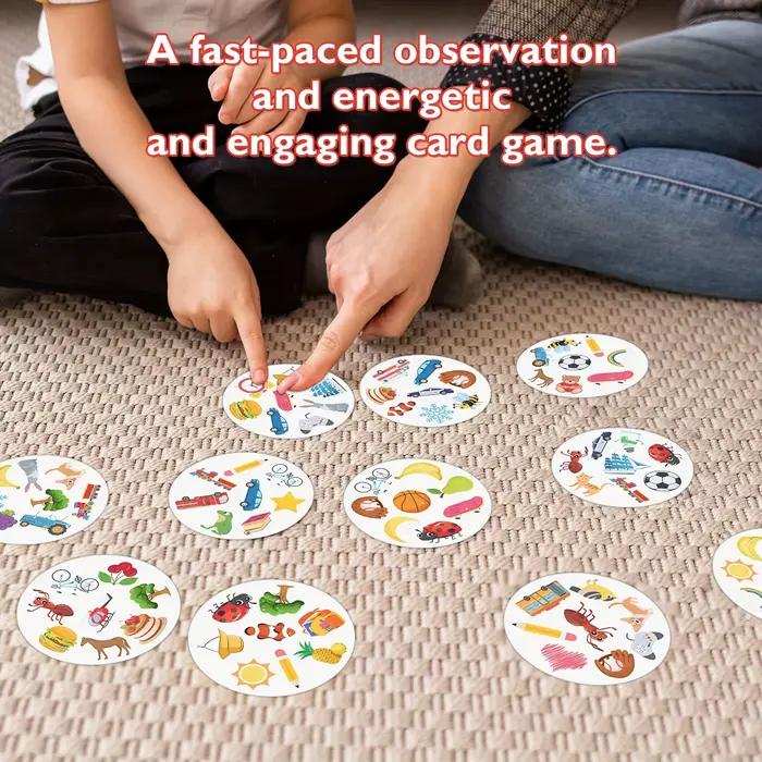 《Snappair : le jeu de société ultime pour l'association des observations avec 55 cartes》Jeu de cartes