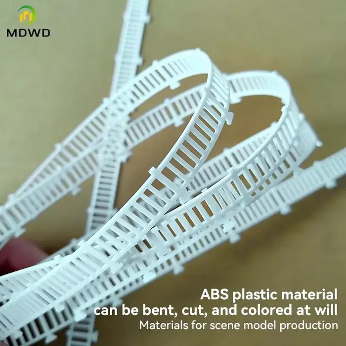 Modèle de clôture d'isolation, 5 pièces, bricolage, fabrication de modèles, Kits en plastique Abs, aménagement de Train ferroviaire, il peut être plié pour Diorama