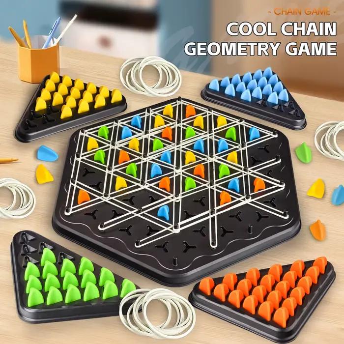 Triangle lien échecs table Puzzle jeu famille Parent-enfant jeu interactif pensée logique formation jouet éducatif