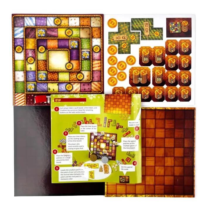 Jeu de société Patchwork Christmas – Jeu de stratégie classique pour les réunions entre amis et les soirées en famille