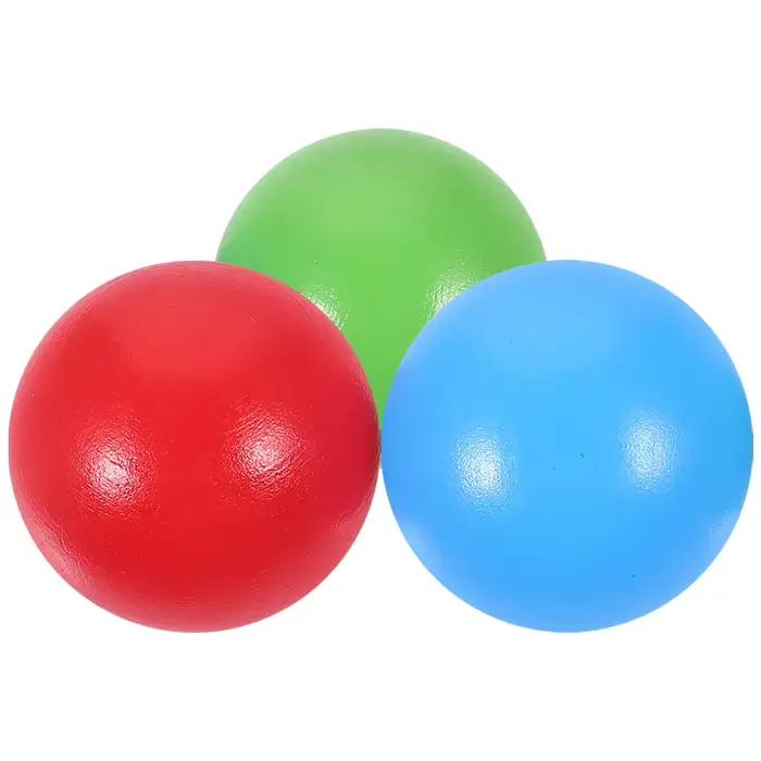 Lot de 3 balles de croquet en bois pour le développement des compétences, la coordination œil-main, jeu de pelouse, activités de plein air et loisirs de groupe