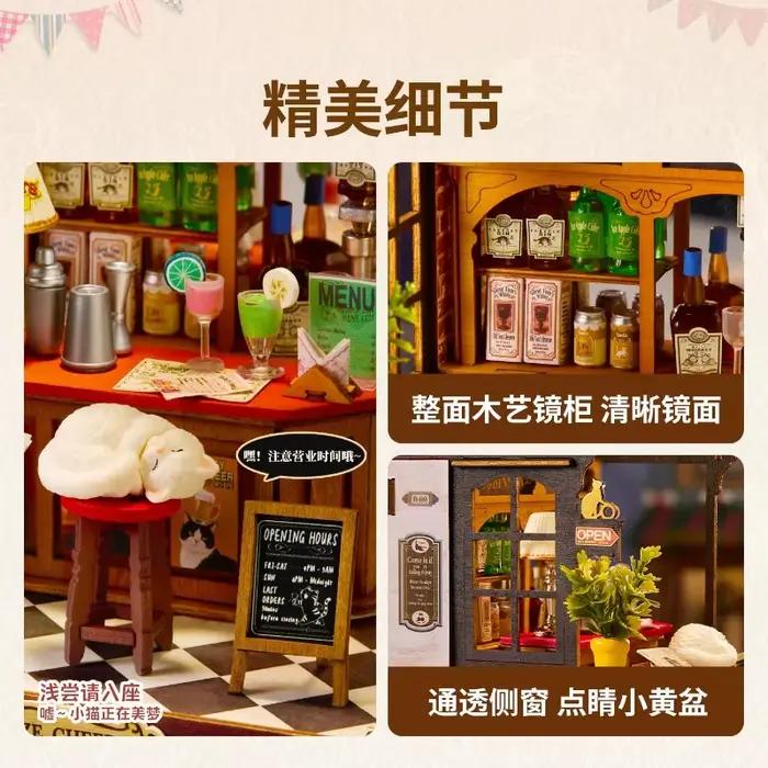 En stock – Nouveau modèle Rolaife 2026 – Miniature de maison de campagne DIY faite à la main – Cadeau de vacances