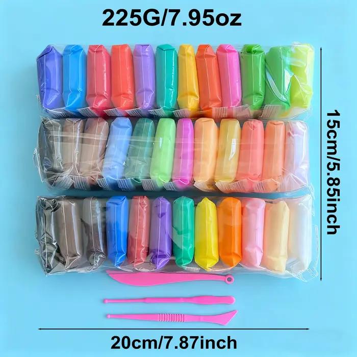 Argile séchée à l'air - Ensemble de 36 couleurs d'argile à modeler DIY