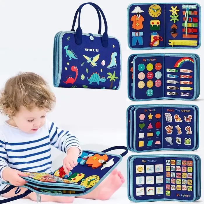 Planche occupée Montessori pour tout-petits, activités, jouets éducatifs, robe de base, motricité, jouets d'apprentissage de voyage pour bébé, cadeau de noël