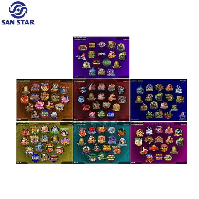 XXL jeu multi-fentes 20 en 1 Machine de jeu carte mère SKILL jeu d'arcade PCB jeu pièces de monnaie